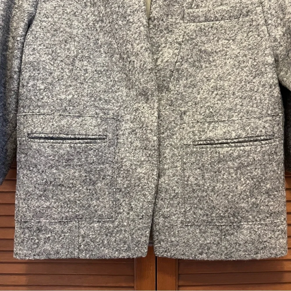 J. Crew Collection virgin wool Women's Gray Jacket 8
